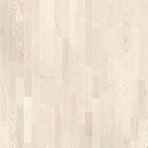 Паркетная доска Tarkett Salsa Art White Pearl трехполосная брашированная лак .